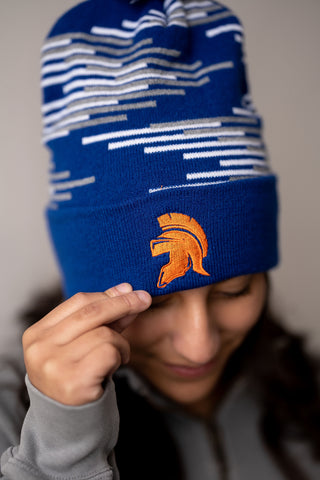 WARRIORS ROYAL KNIT STOCKING HAT