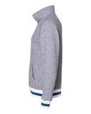 PEPPERED ROYAL FLEECE QUARTER ZIP